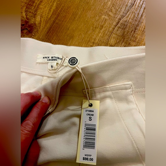 Max Studio Cream Wide-Leg Pants - brand new! - Picture 4 of 4